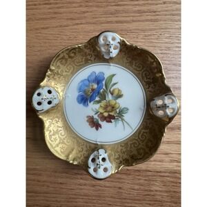 Rosenthal "Moliere" Reticulated Porcelain Dish Germany Antique 4" VTG 1891-1906